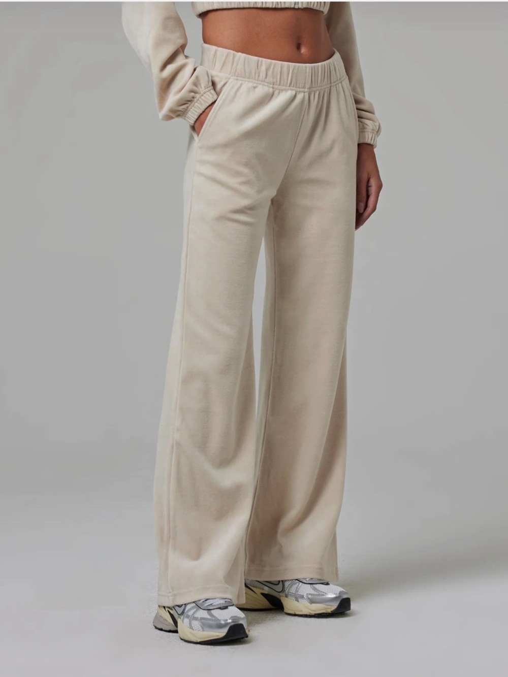 NWT Talentless Terry Cloth Lounge Pant XS Bone
